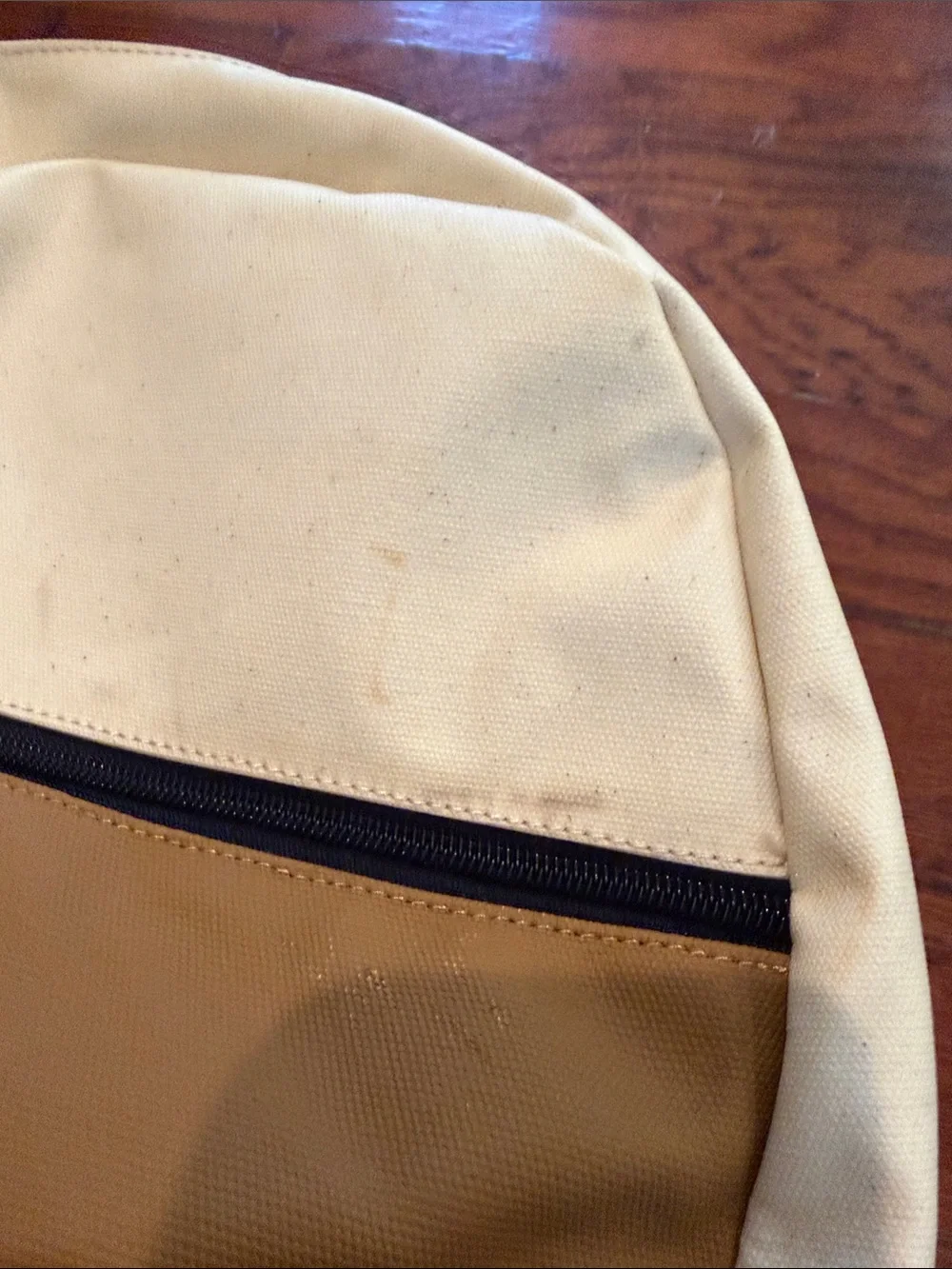 Petunia Pickle Bottom Axis Backpack in Cream and Mustard Two-Tone